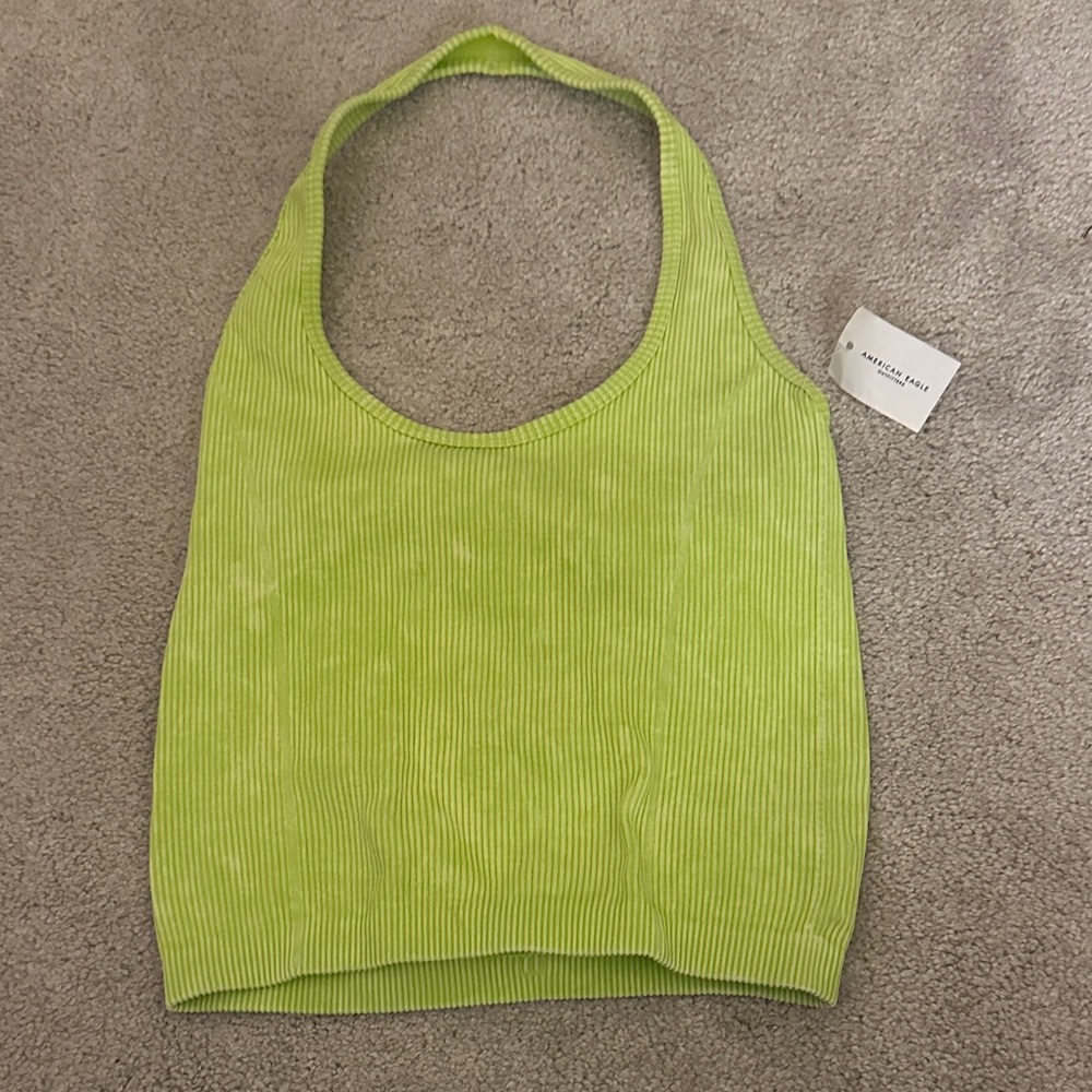 American Eagle Green Halter Top